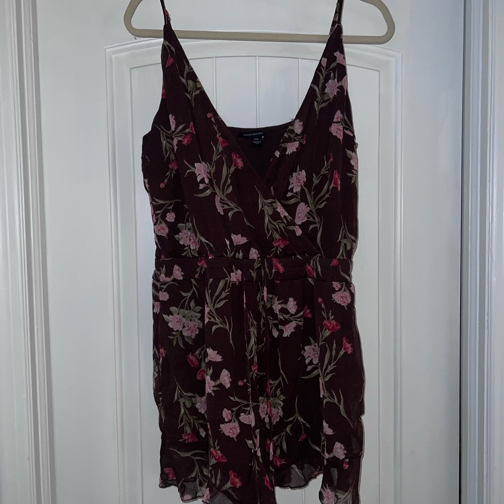 Women’s Floral Brown Romper